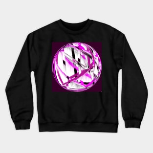 Pink lines on purple Crewneck Sweatshirt